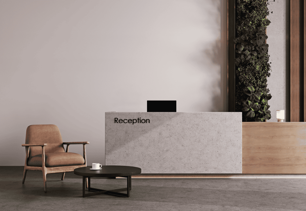 Receptions disk - hotel